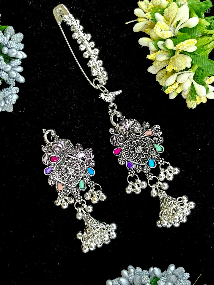 2 pis combo long silver saree pin (HLsp-07)