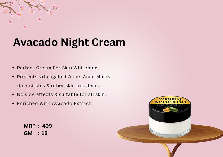 Varniraj Avocado Radiance Night Cream(15gm)