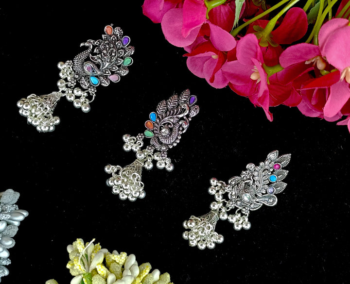 3 pis combos Oxidised silver saree pin (sp3-02)