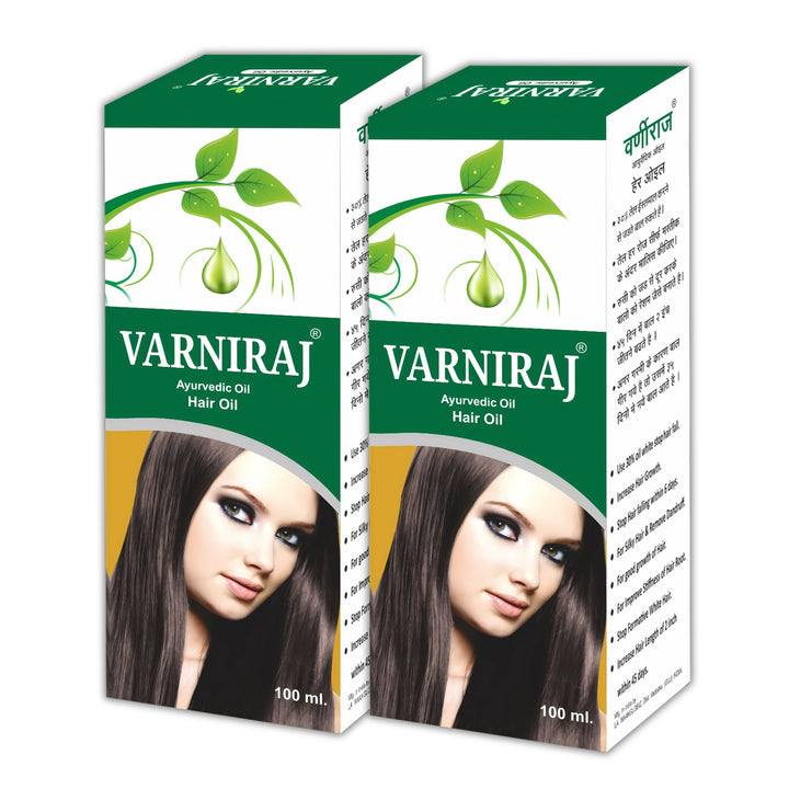 VARNIRAJ combo 2 pis set  Ayurvedic Hair Oil For Hair Growth Hair Fall Control Herbal Hair Oil(100ML)