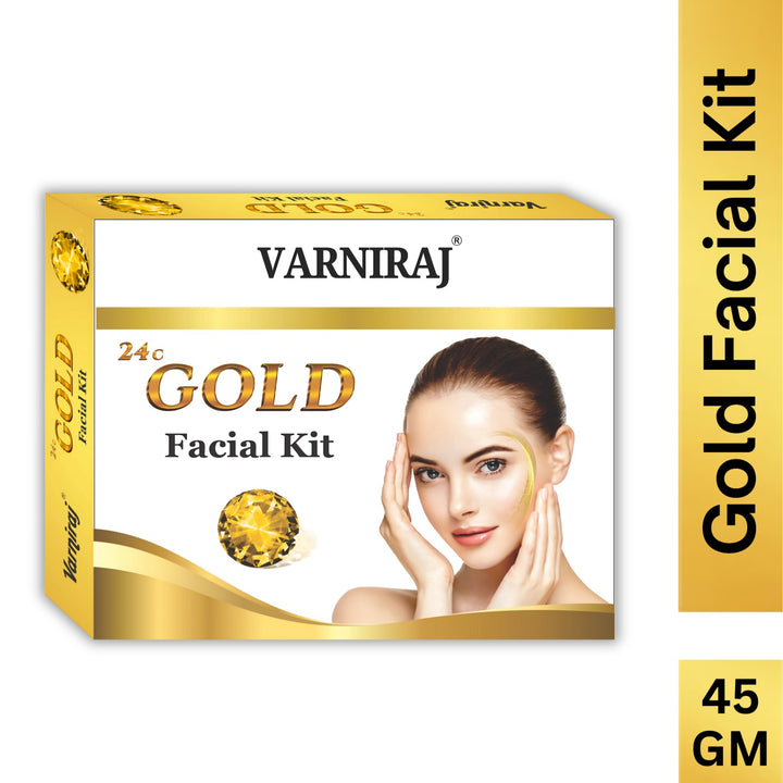 Varniraj combo 3 pis set Gold Facial Kit for Skin Whitening (45 Gm)
