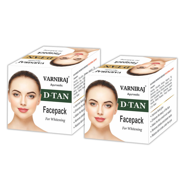 Varniraj combo 3 pis set  De Tan Facepack for Skin Whitening (50gm)
